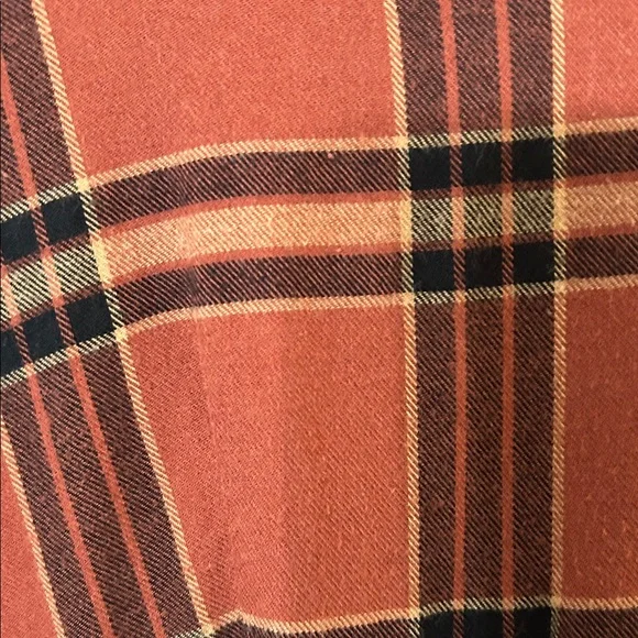 Knox Rose Women’s Plaid V-Neck Bishop Sleeve A-Line Dress-Sizes Xl - Picture 4 of 8